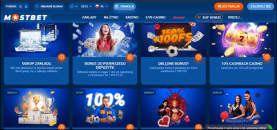 MostBet PL zakłady bukmacherskie i kasyno bonusy